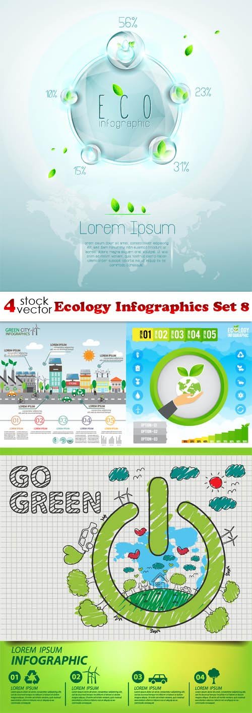 Vectors - Ecology Infographics Set 8