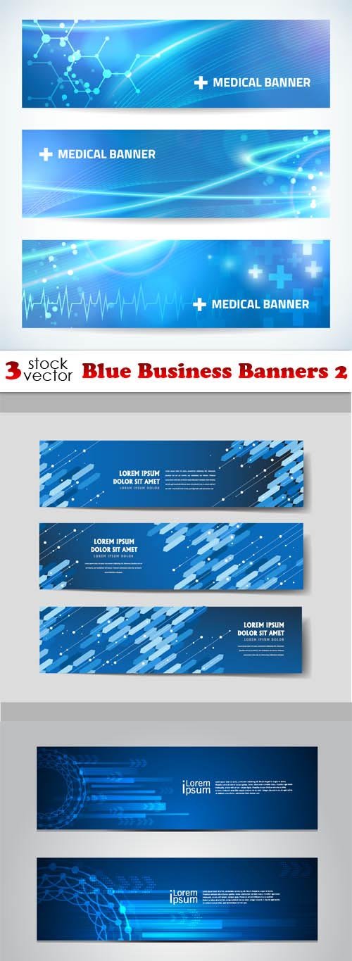 Vectors - Blue Business Banners 2