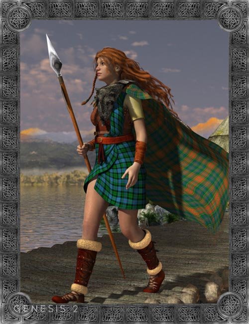 Celtic Maeve Outfit for Genesis 2 Female(s)