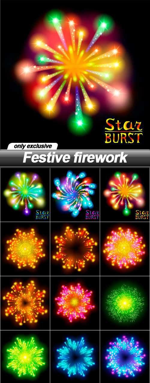 Festive firework 2 - 15 EPS