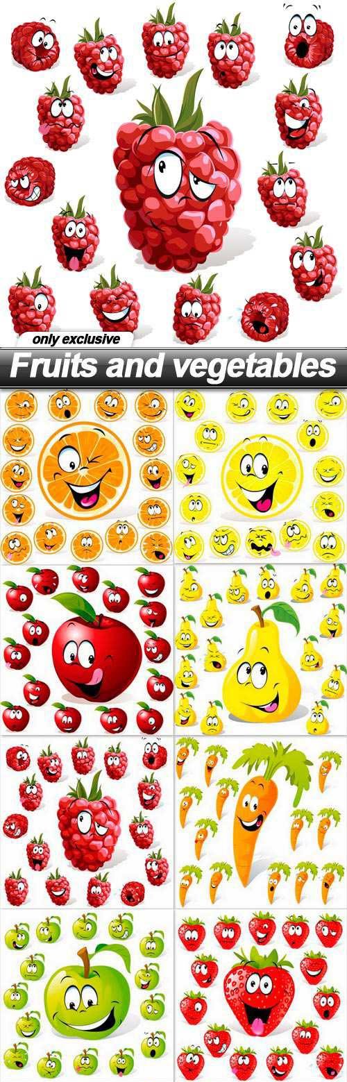 Fruits and vegetables - 10 EPS