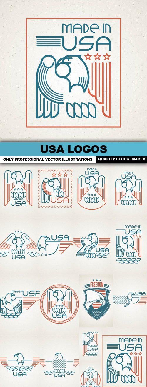 USA Logos - 17 Vector