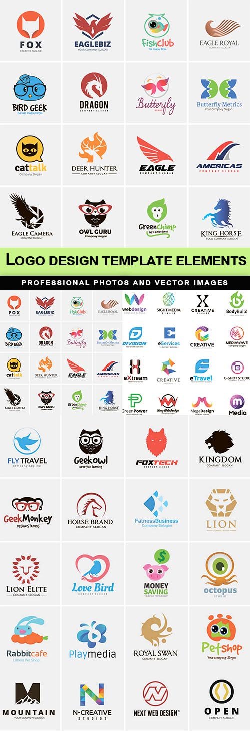 Logo design template elements - 6 EPS