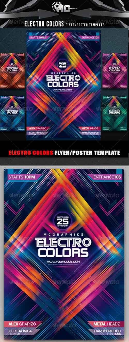 Electro Colors Flyer/Poster Template