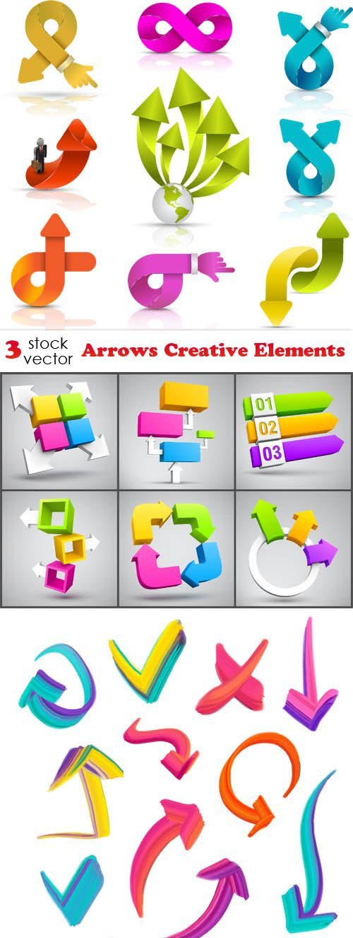 Vectors - Arrows Creative Elements