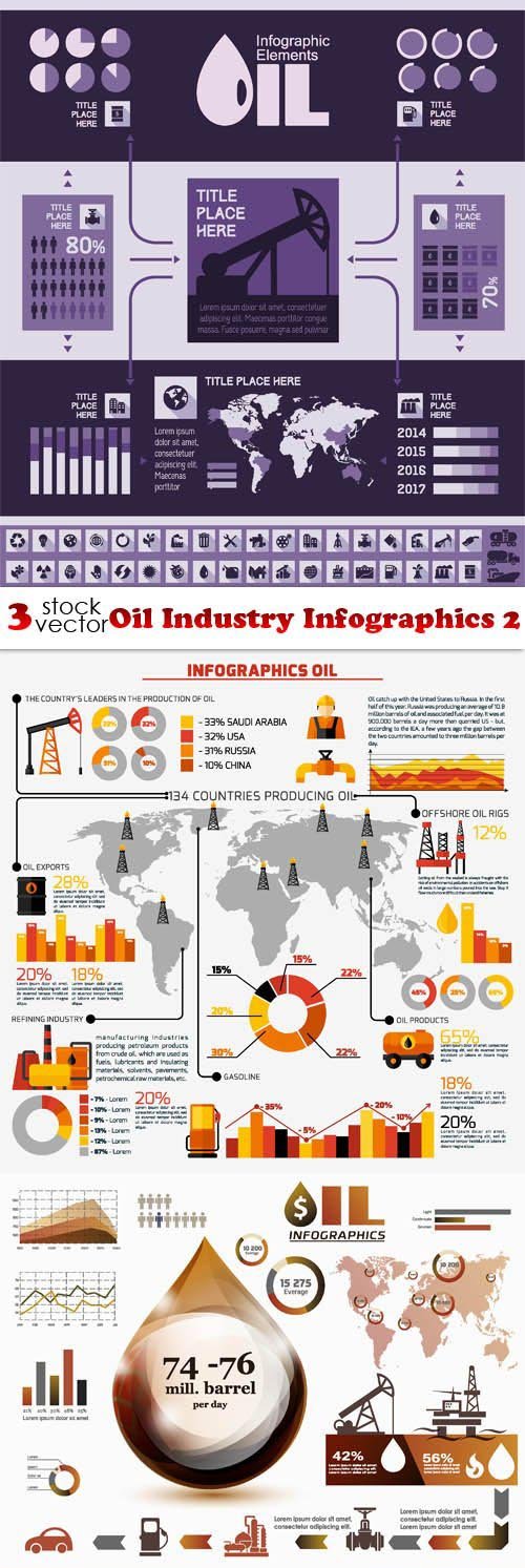 Vectors - Oil Industry Infographics 2
