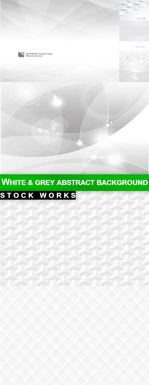 White & grey abstract background - 10 EPS