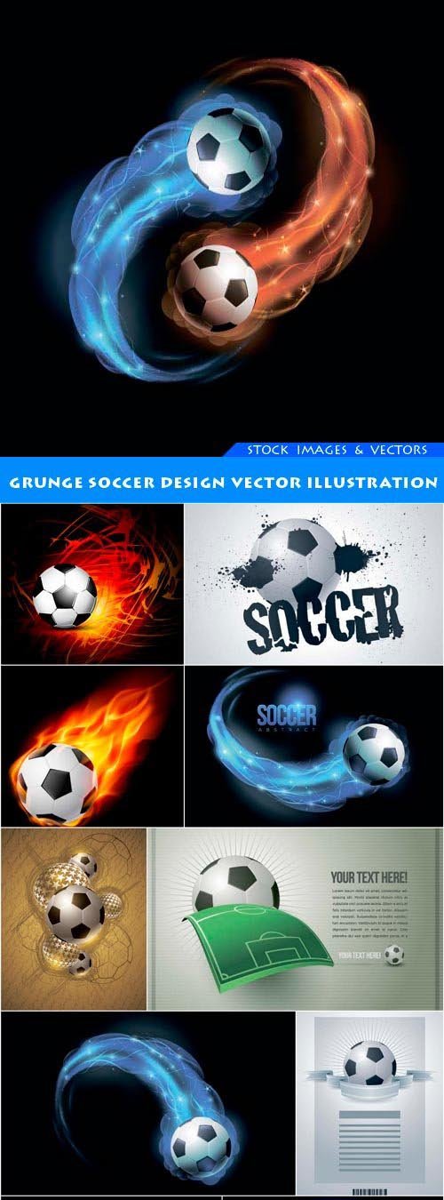 Grunge Soccer Design vector illustration 10X EPS