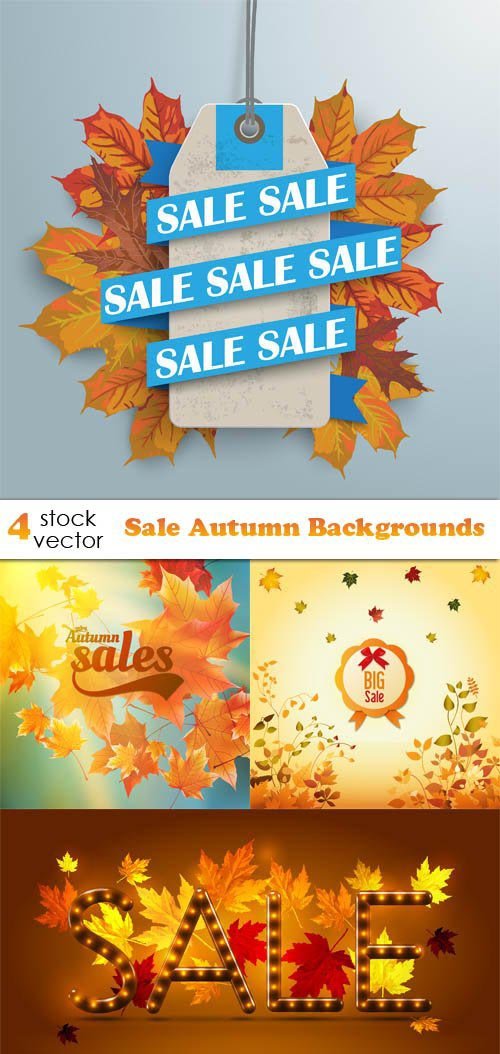 Vectors - Sale Autumn Backgrounds