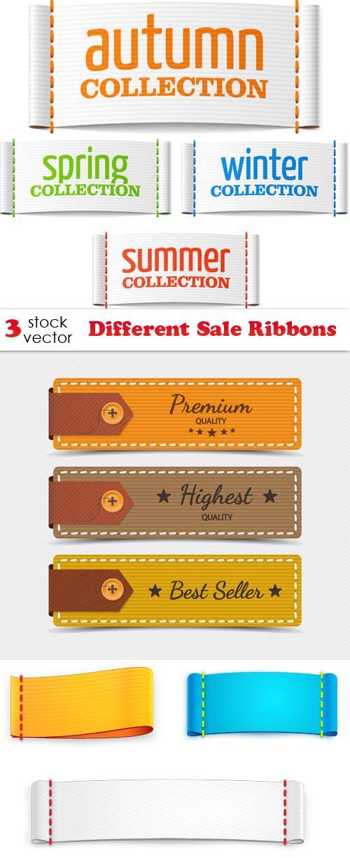 Vectors - Different Sale Ribbons