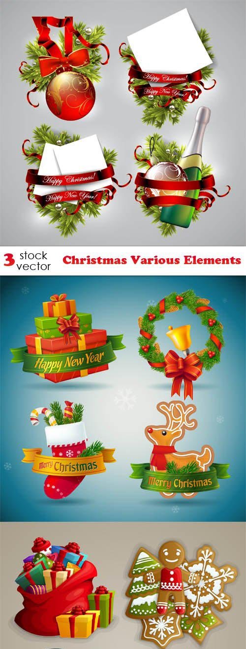 Vectors - Christmas Various Elements