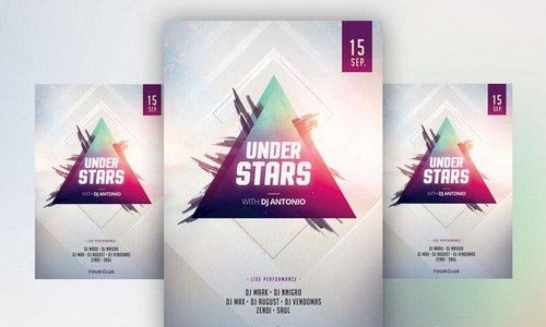 CM - Under Stars - PSD Flyer Template 380504