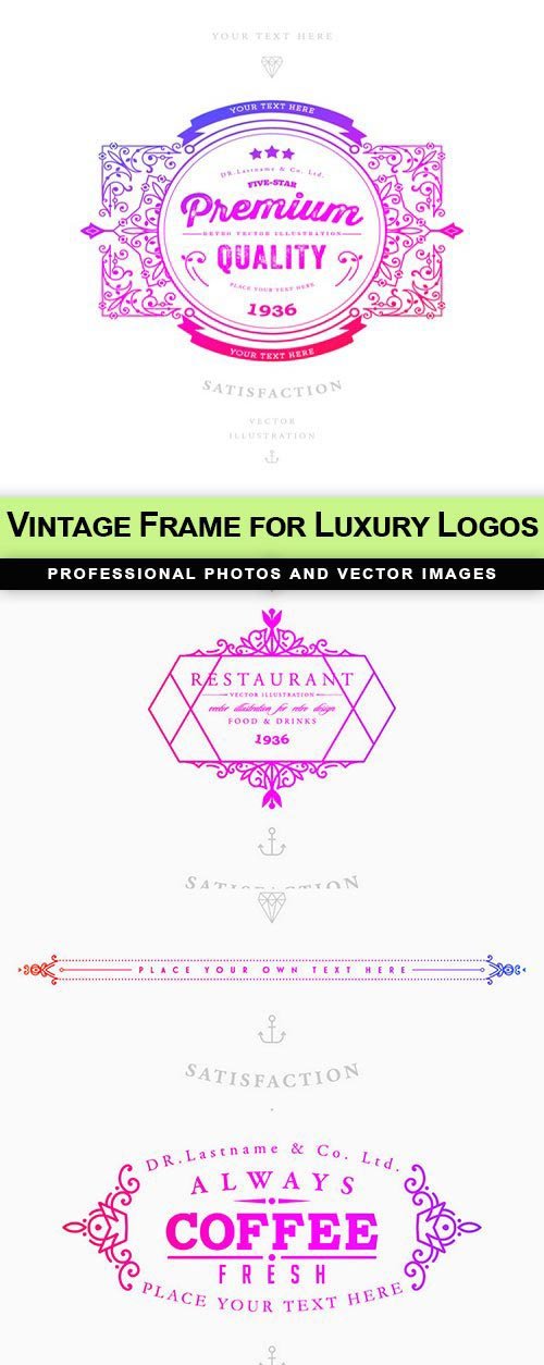 Vintage Frame for Luxury Logos - 8 EPS