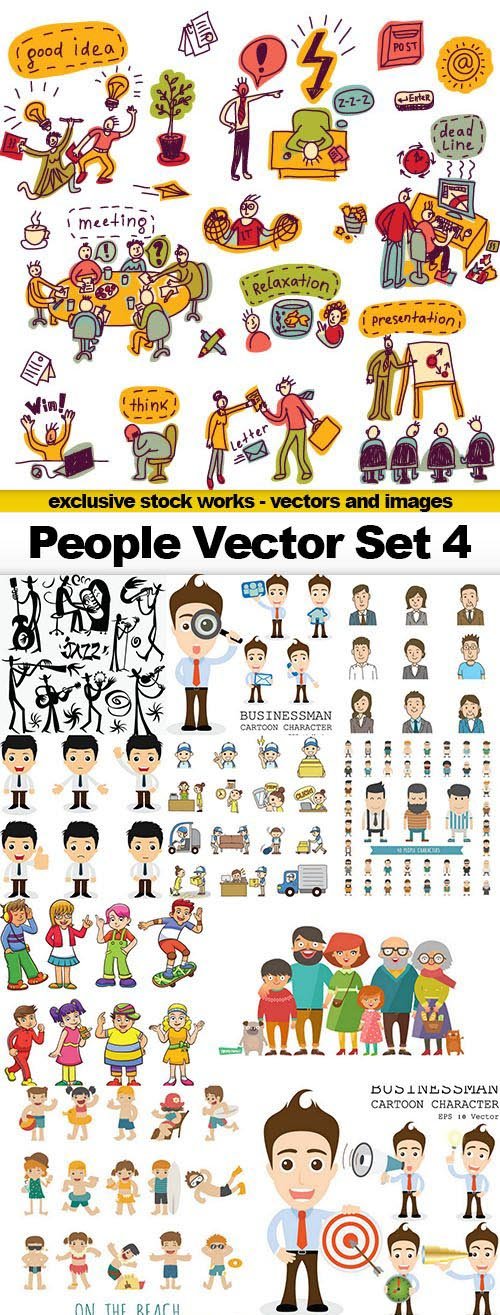 People Vector Set 4 - 20x EPS