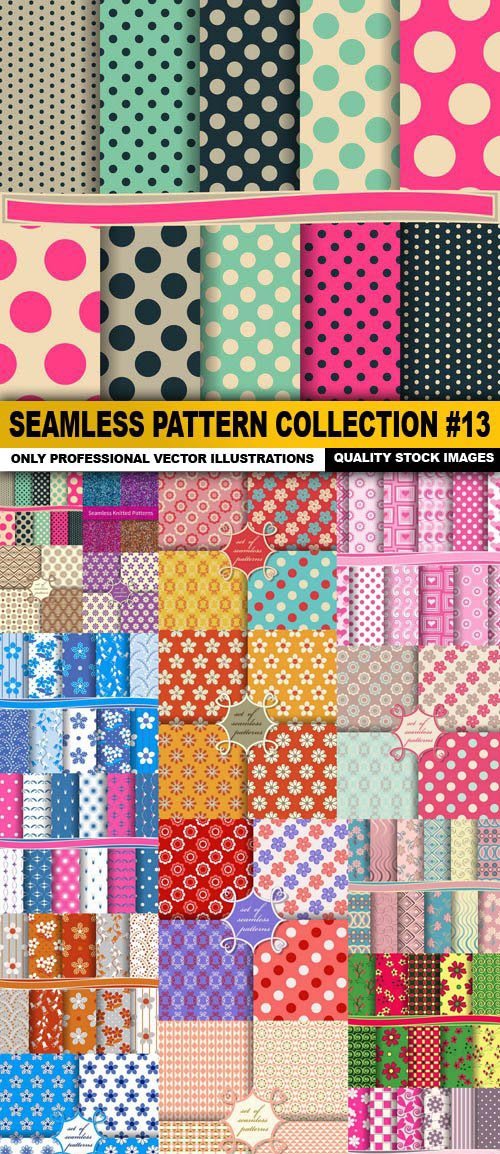 Seamless Pattern Collection #13 - 17 Vector