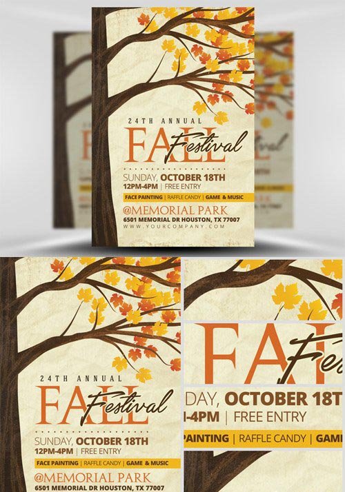 Rustic Fall Flyer Template