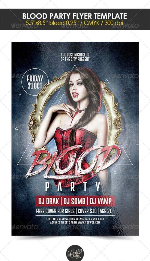 Blood Party Flyer Template