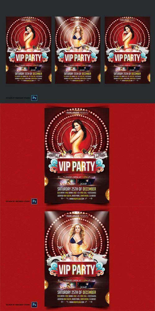 CM - Vip Party Flyer Template 364776