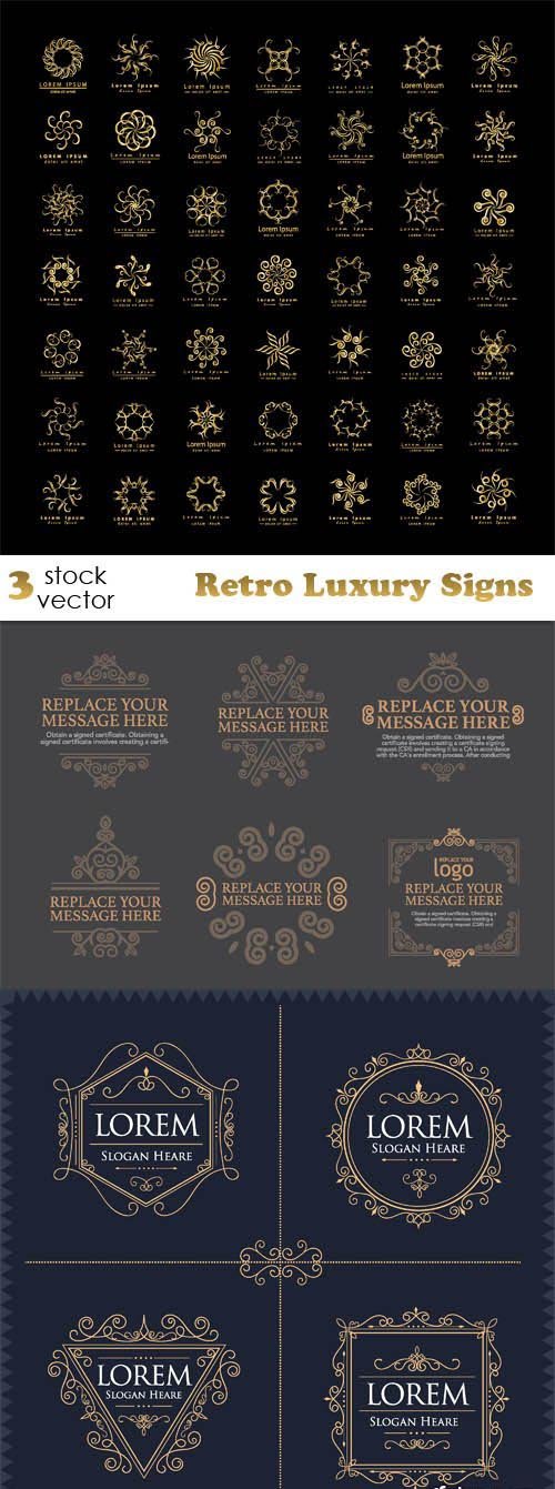 Vectors - Retro Luxury Signs