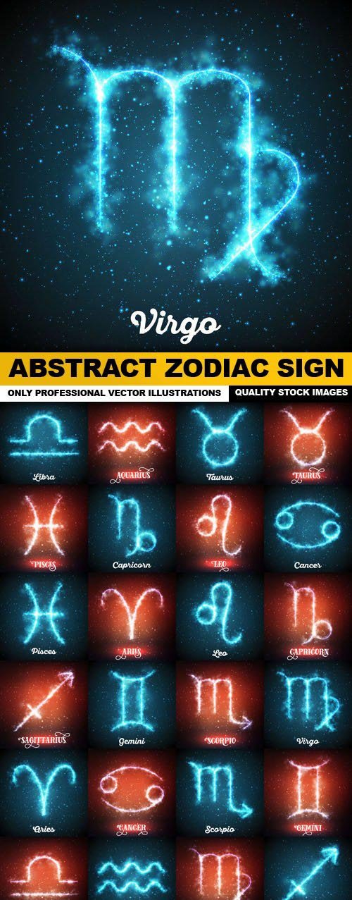 Abstract Zodiac Sign - 24 Vector