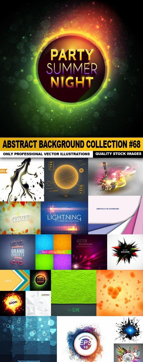 Abstract Background Collection #68 - 20 Vector