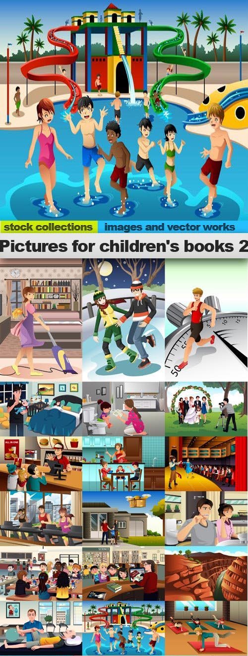 Pictures for children's books 2,25 x EPS