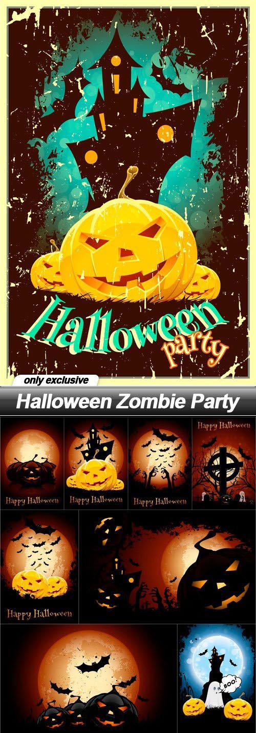Halloween Zombie Party - 11 UHQ JPEG