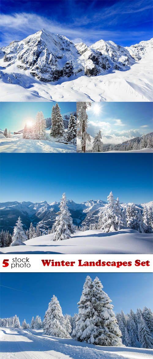 Winter Landscapes Set 5xJPG