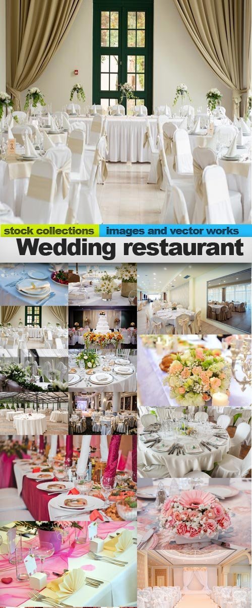 Wedding restaurant, 25 x UHQ JPEG