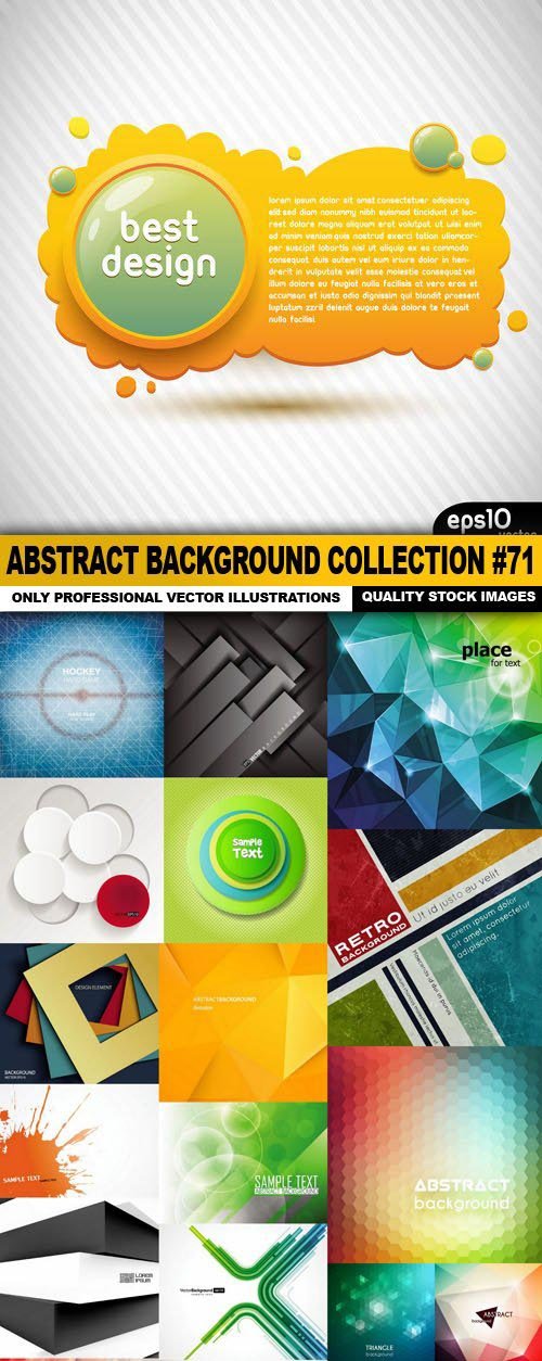 Abstract Background Collection #71 - 20 Vector