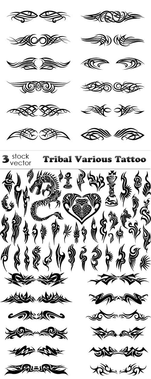 Vectors - Tribal Various Tattoo