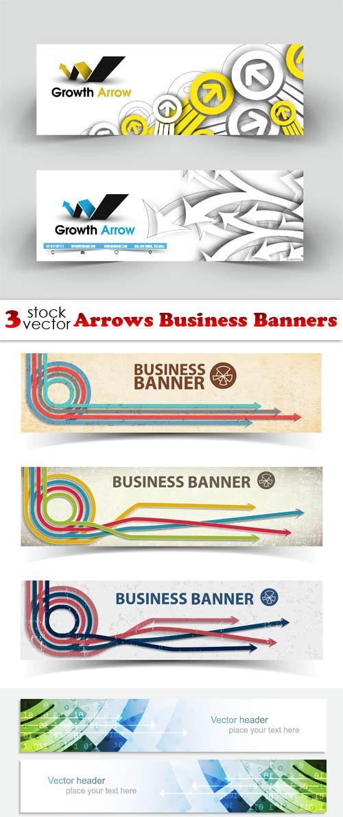 Vectors - Arrows Business Banners