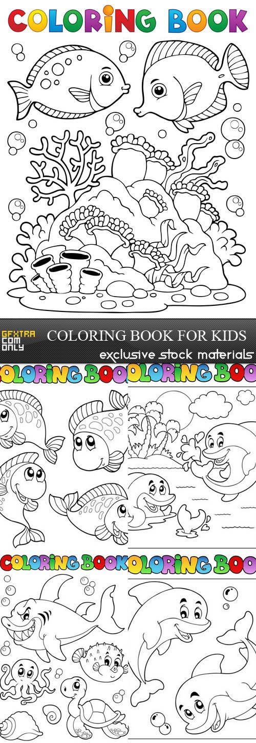Coloring Book for Kids - 9xEPS