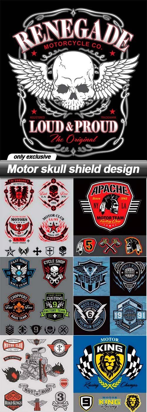 Motor skull shield design - 13 EPS