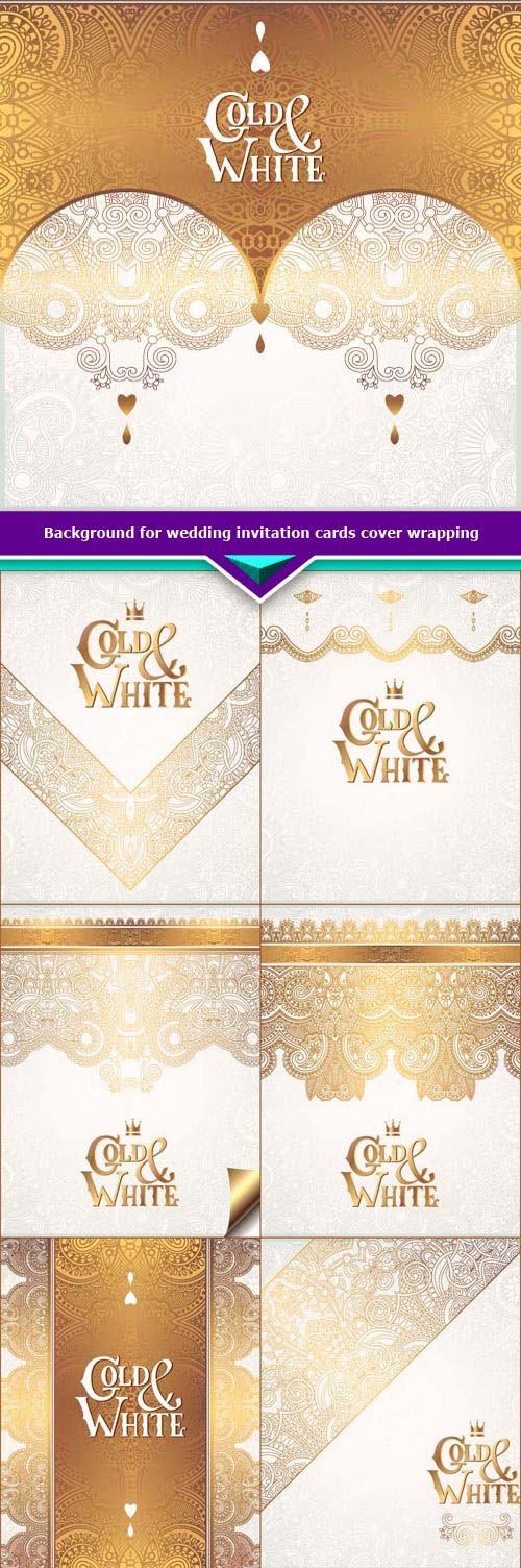 Background for wedding invitation cards cover wrapping 10x EPS