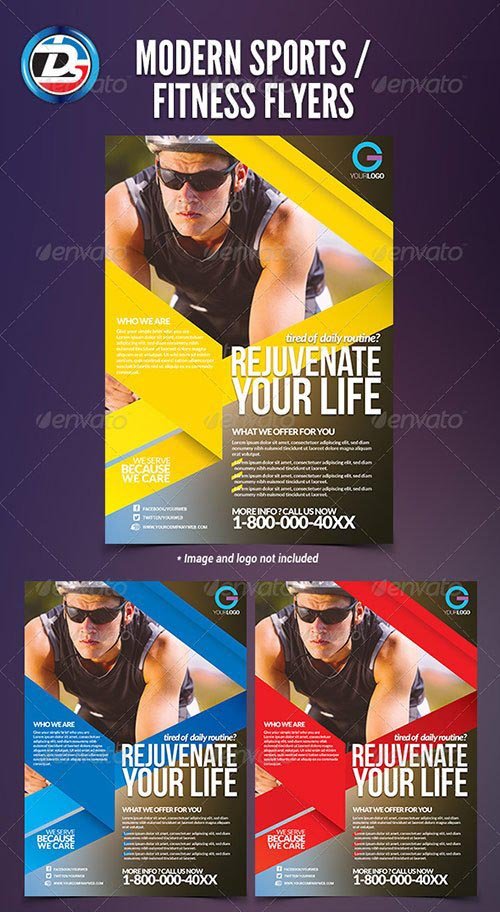 GraphicRiver - Modern Sports / Fitness Flyers