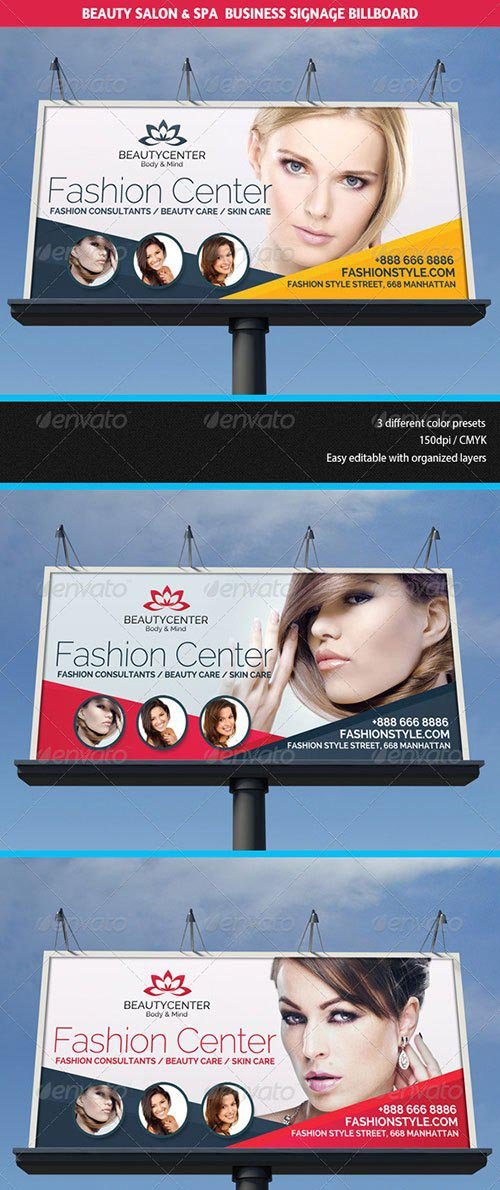 GraphicRiver - Beauty Center & Spa Business Billboard