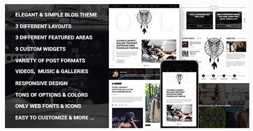 ThemeForest - Owl v1.0 - Personal Responsive WordPress Blog Theme - 12837274