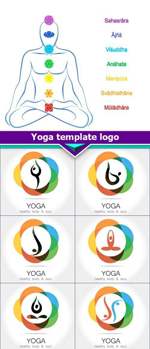 Yoga template logo 9X EPS