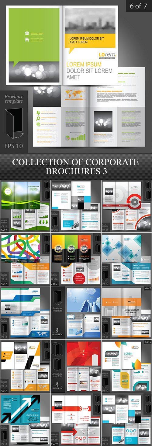 Collection of Corporate Brochures 3, 25xEPS