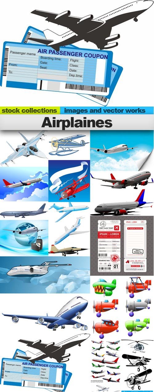 Airplaines, 25 x EPS