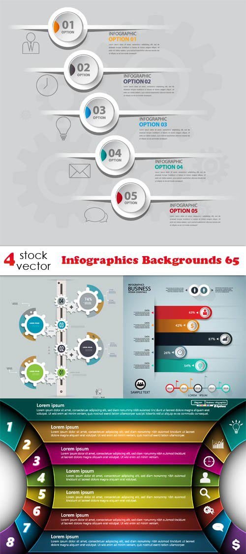 Vectors - Infographics Backgrounds 65
