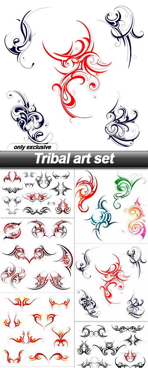 Tribal art set - 8 EPS
