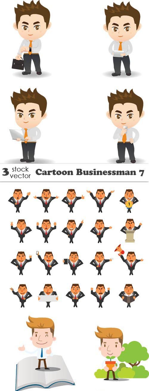 Vectors - Cartoon Businessman 7