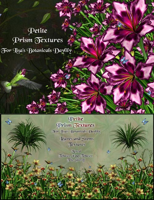 Petite Prism Textures for Lisa's Botanicals Daylily