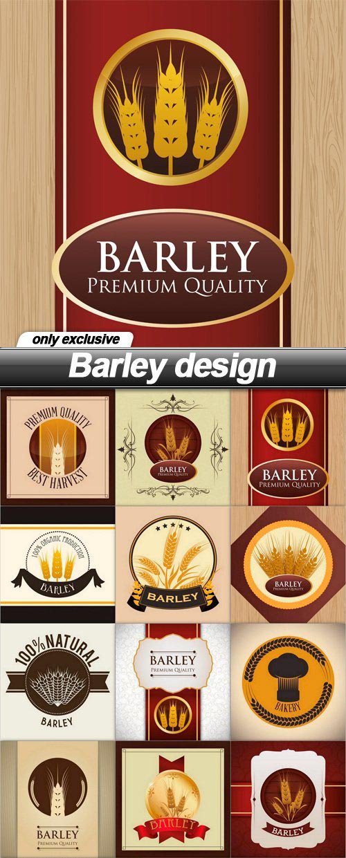 Barley design - 15 EPS