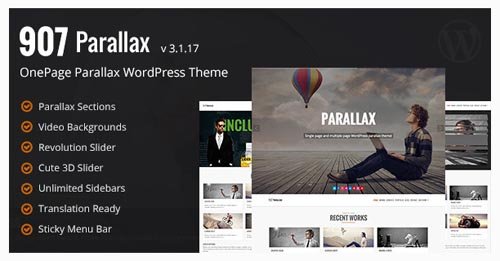 ThemeForest - 907 v3.1.16 - Responsive WP One Page Parallax - 4087140