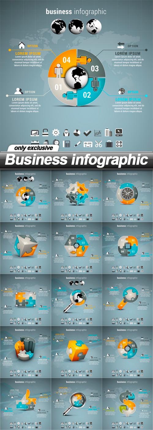 Business infographic - 15 EPS