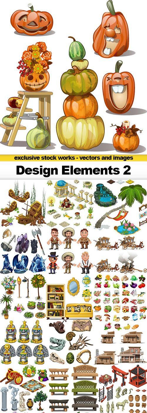 Design Elements Vector Collection 2 - 25x EPS