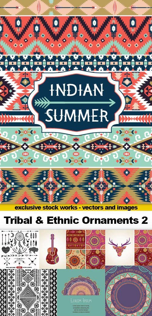 Tribal & Ethnic Ornaments 2 - 25x EPS